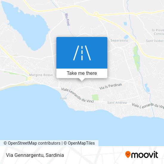 Via Gennargentu map