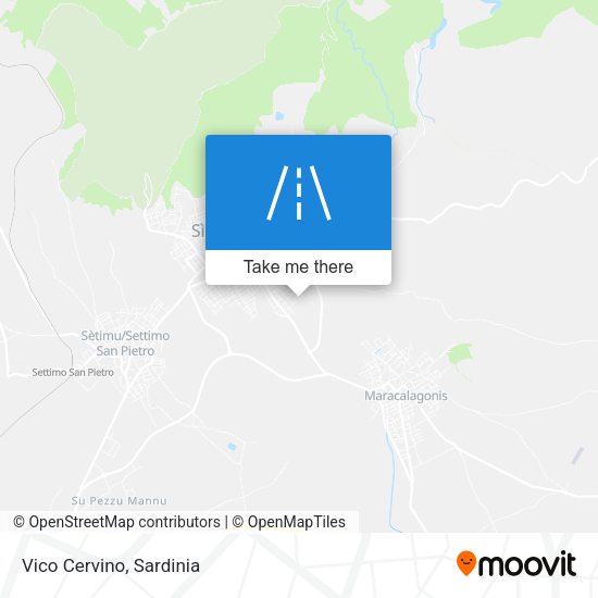 Vico Cervino map