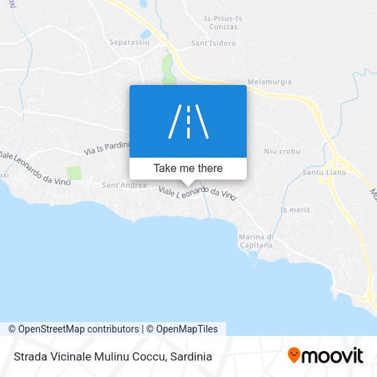 Strada Vicinale Mulinu Coccu map
