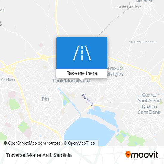 Traversa Monte Arci map