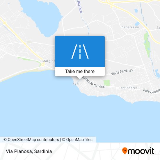 Via Pianosa map