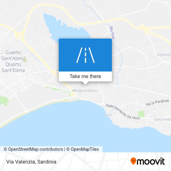 Via Valenzia map