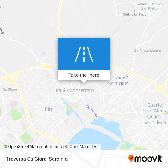 Traversa Sa Giara map