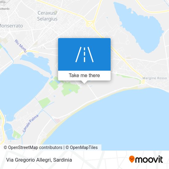 Via Gregorio Allegri map