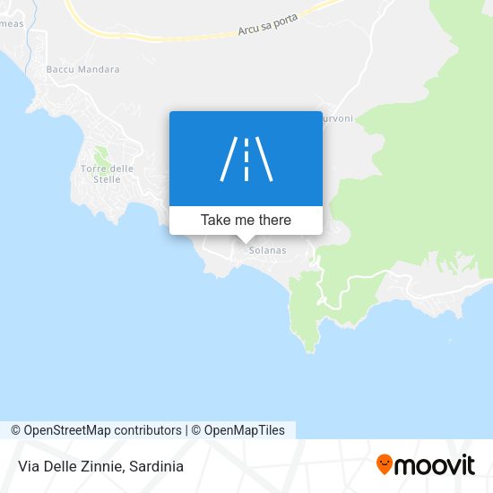 Via Delle Zinnie map