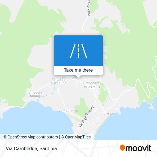 Via Cambedda map
