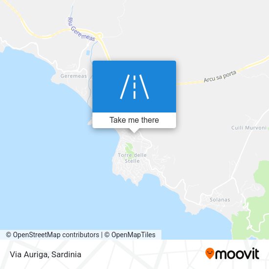 Via Auriga map