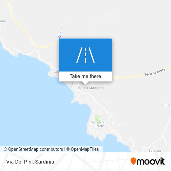 Via Dei Pini map