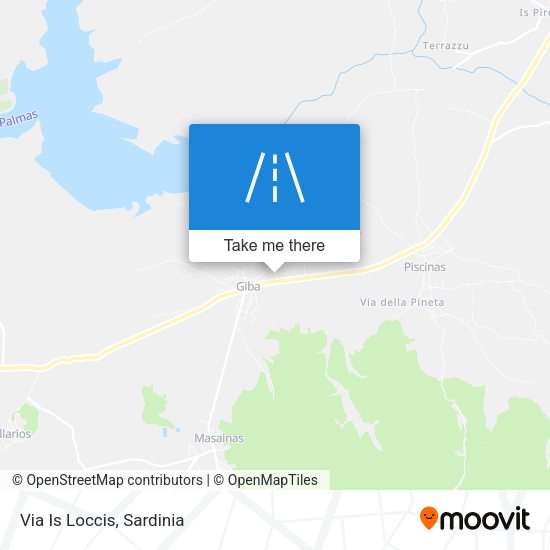 Via Is Loccis map