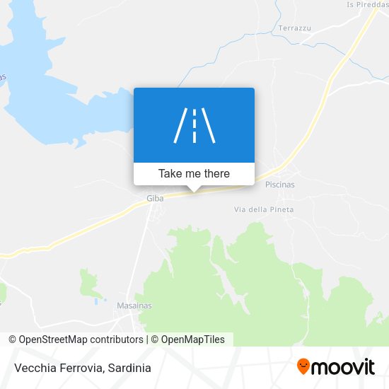 Vecchia Ferrovia map