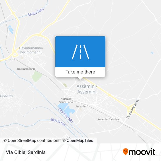 Via Olbia map