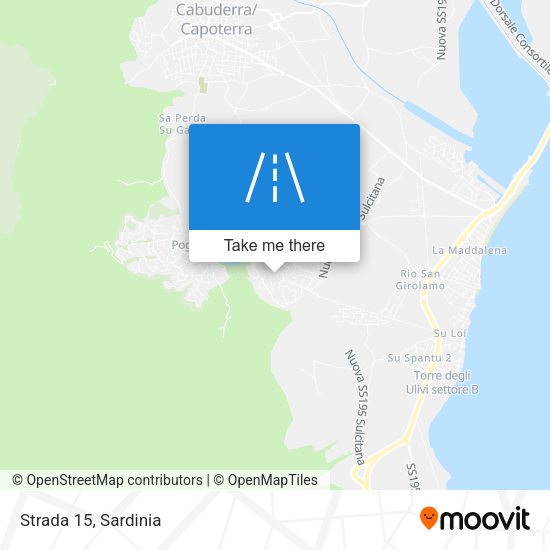Strada 15 map