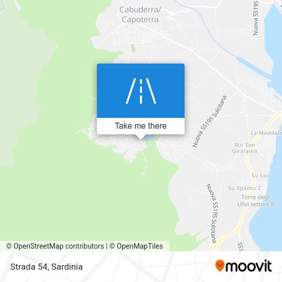 Strada 54 map