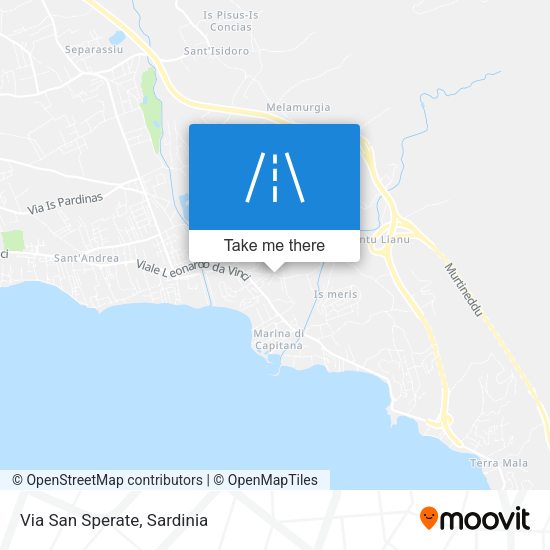 Via San Sperate map