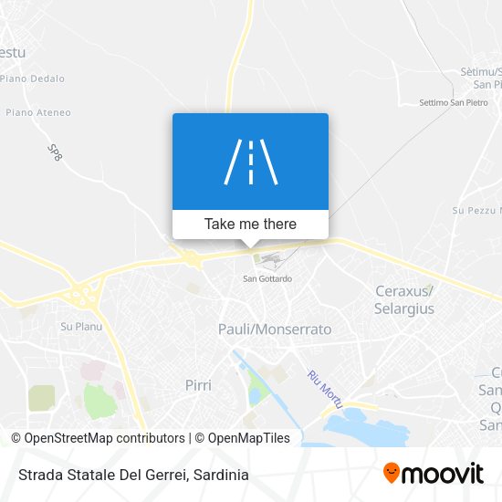 Strada Statale Del Gerrei map