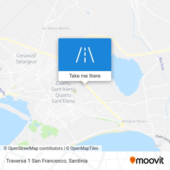 Traversa 1 San Francesco map
