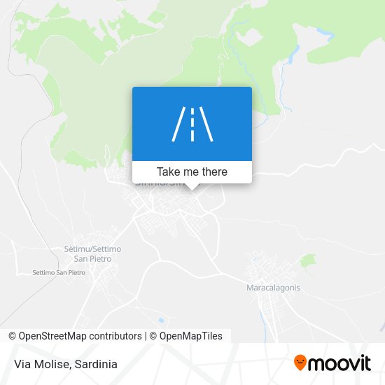 Via Molise map