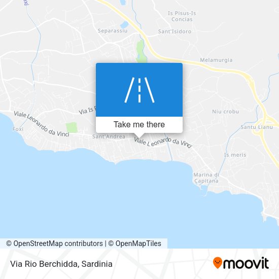 Via Rio Berchidda map