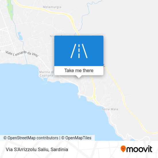 Via S'Arrizzolu Saliu map