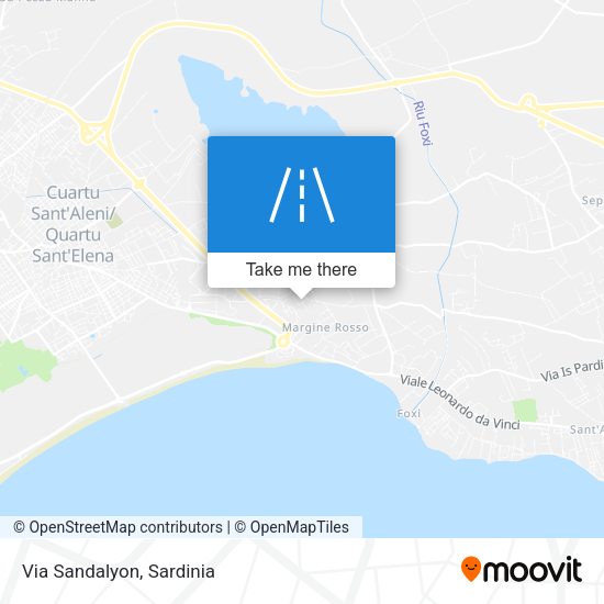 Via Sandalyon map