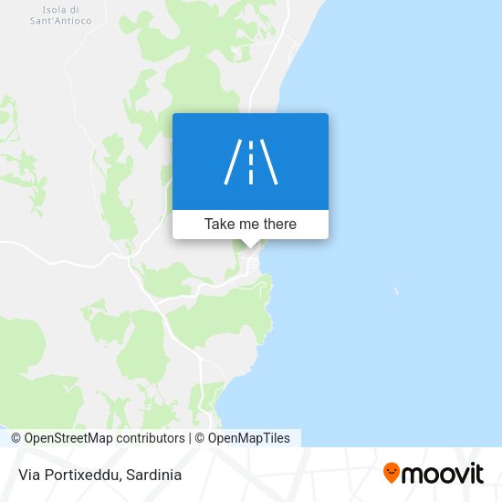 Via Portixeddu map