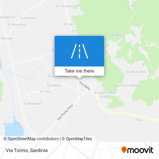Via Torino map