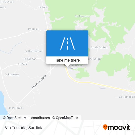 Via Teulada map
