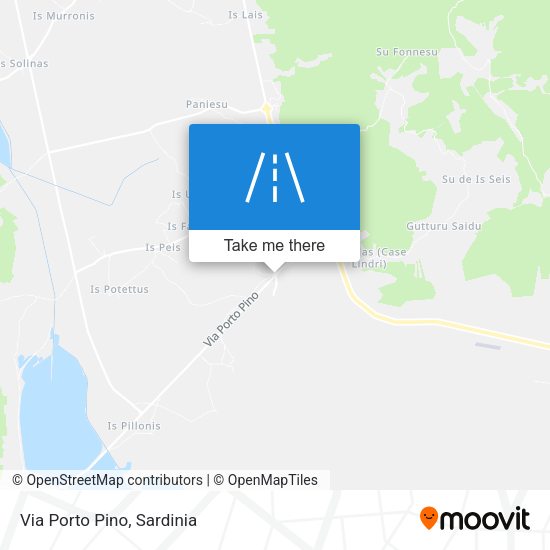 Via Porto Pino map