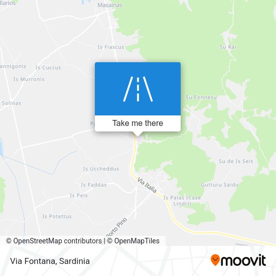 Via Fontana map