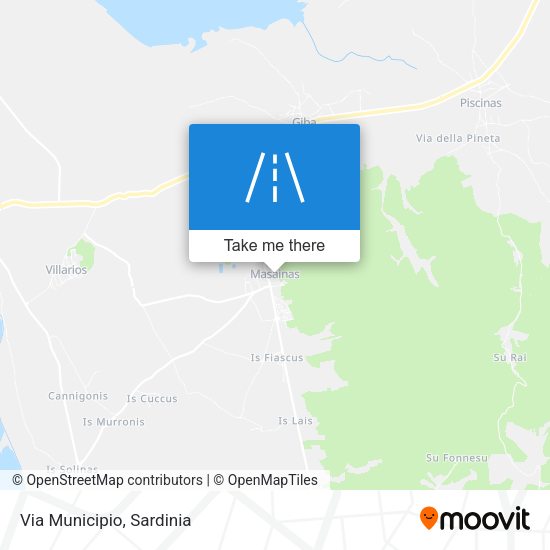 Via Municipio map