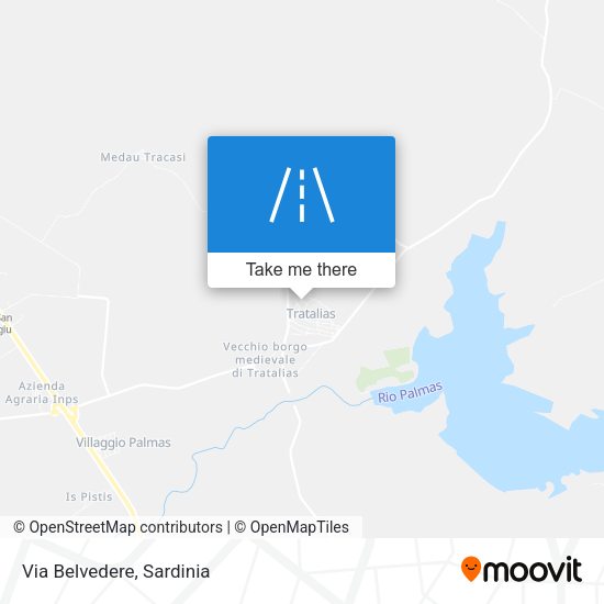Via Belvedere map