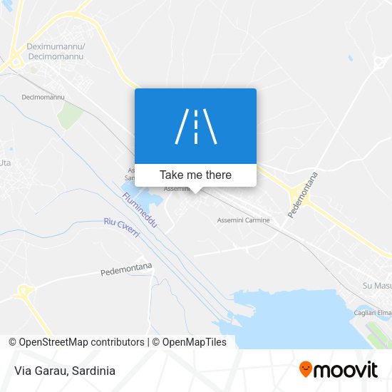 Via Garau map