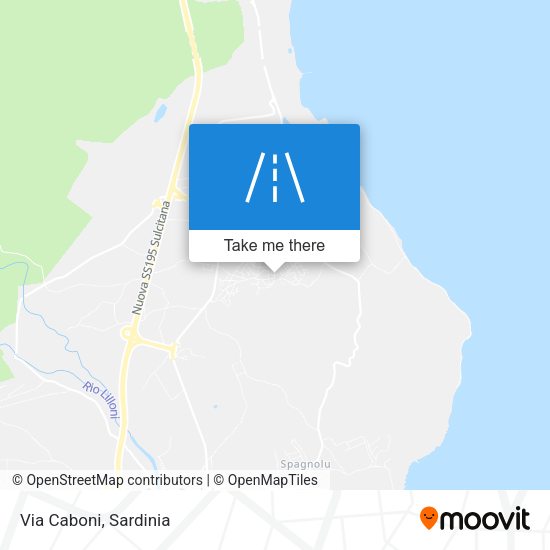 Via Caboni map