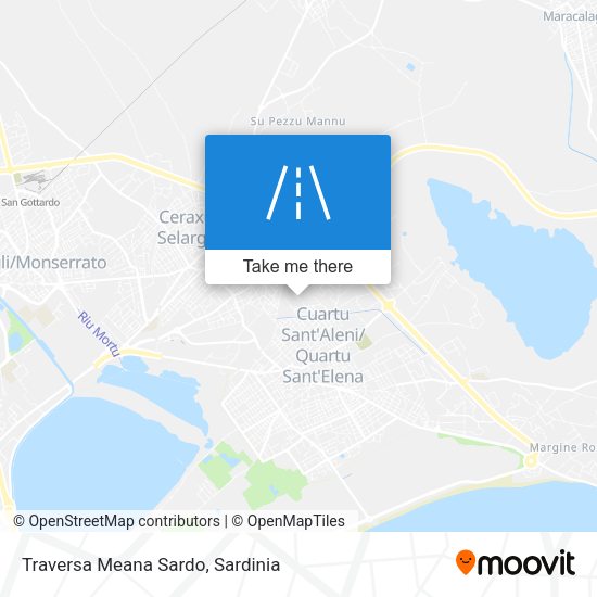 Traversa Meana Sardo map