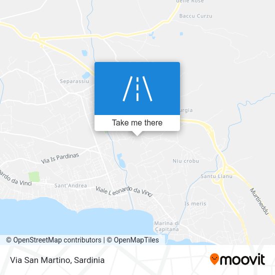 Via San Martino map