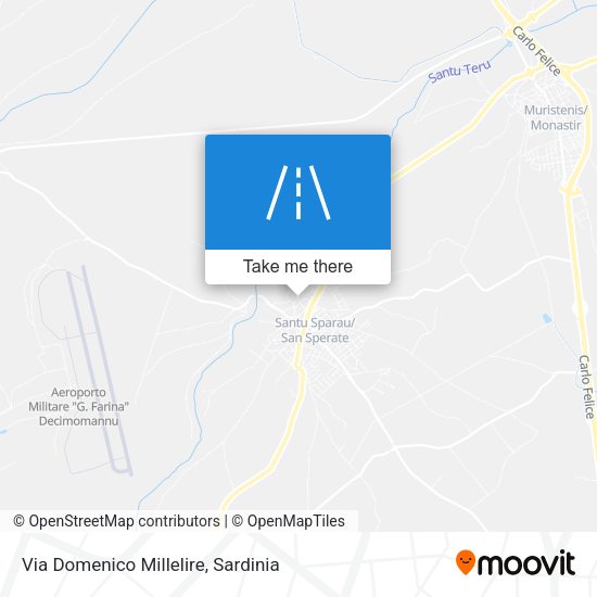 Via Domenico Millelire map