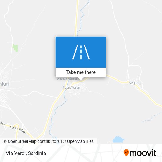 Via Verdi map