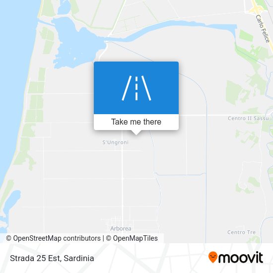 Strada 25 Est map