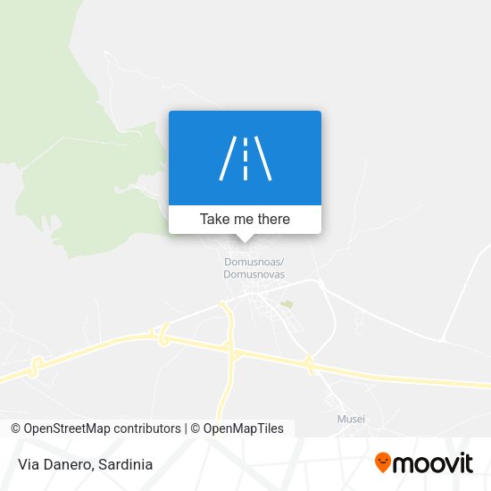 Via Danero map