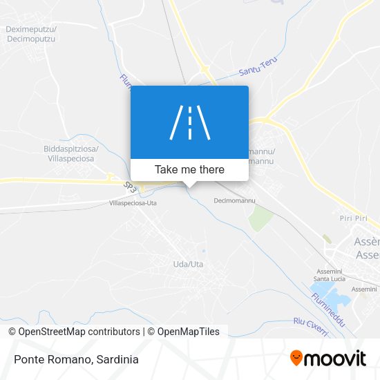 Ponte Romano map