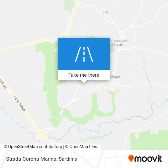 Strada Corona Manna map