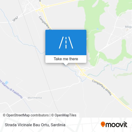 Strada Vicinale Bau Ortu map