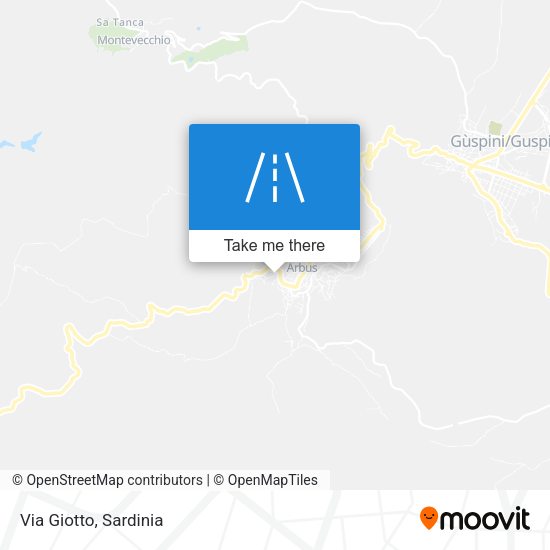 Via Giotto map