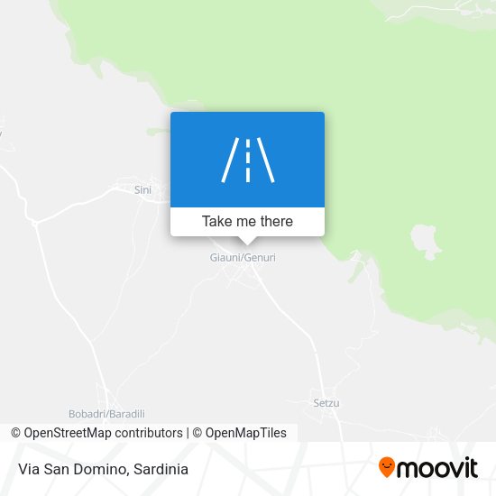 Via San Domino map