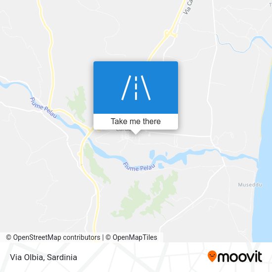 Via Olbia map