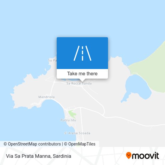 Via Sa Prata Manna map