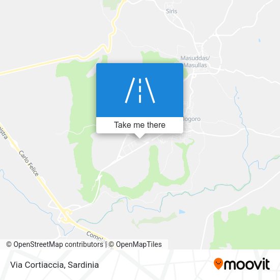 Via Cortiaccia map