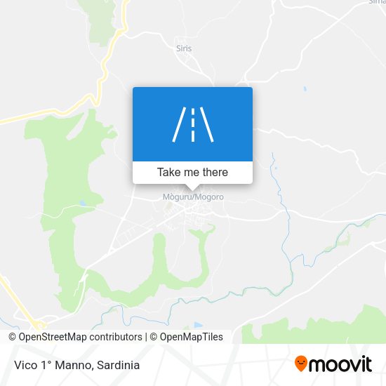 Vico 1° Manno map