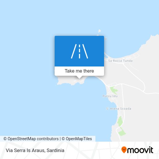 Via Serra Is Araus map