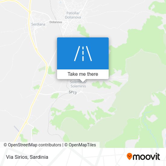 Via Sirios map